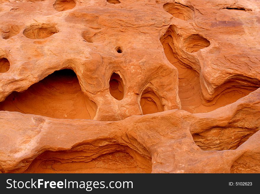 Rock formation in Moab, Utah