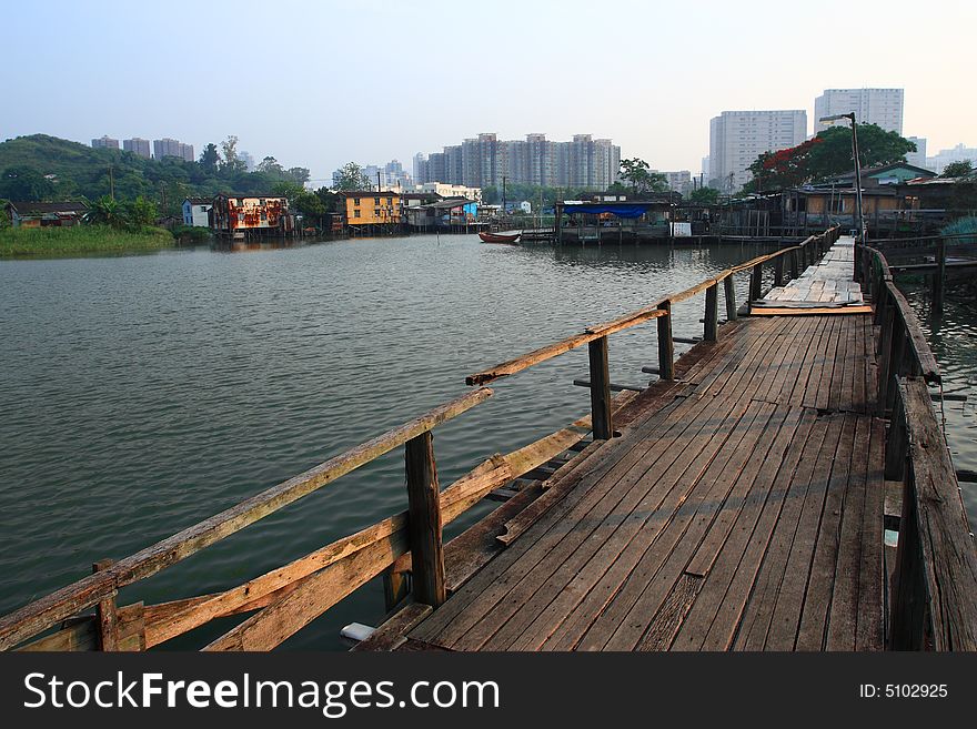 The bridge in the nam sang wai, Hong kong