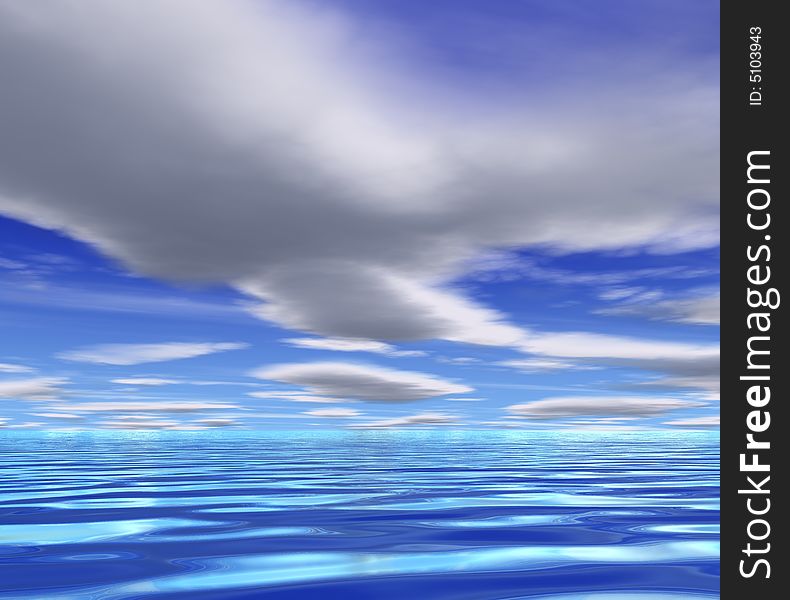3D Sea And Sky