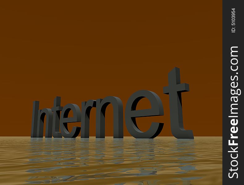 3D Logo Presentation Graphic, Internet. 3D Logo Presentation Graphic, Internet