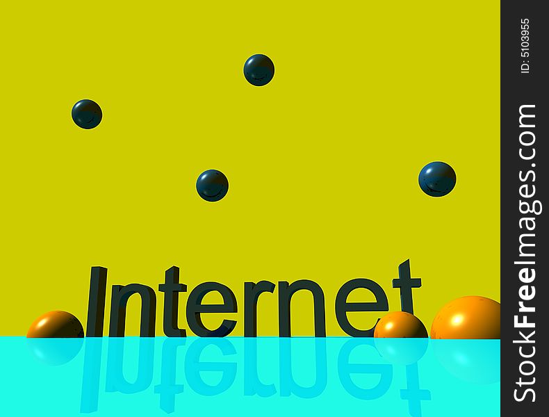 3D Logo Presentation Graphic Internet. 3D Logo Presentation Graphic Internet