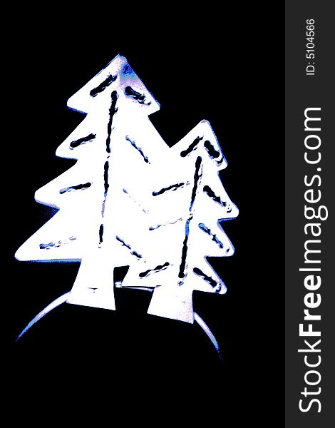 White Christmas trees ideal for cards, calendar and illustrations. White Christmas trees ideal for cards, calendar and illustrations.