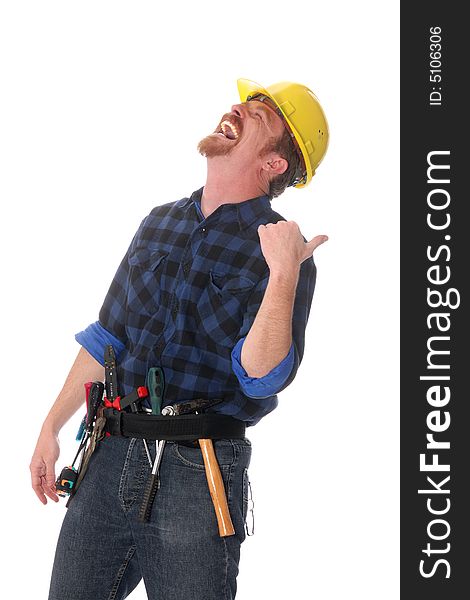 Construction Worker Tittering