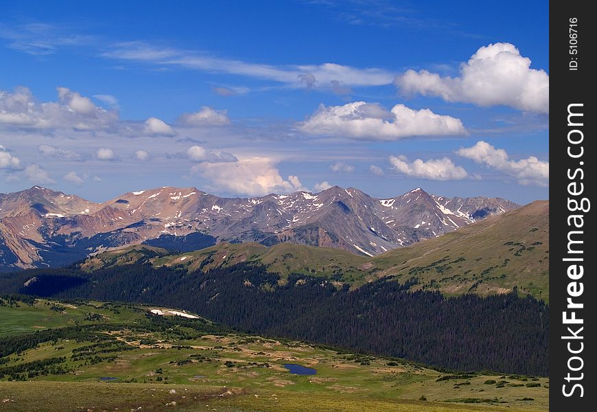 The Never Summer Mountain Range in Rocky Mountain National Park. The Never Summer Mountain Range in Rocky Mountain National Park