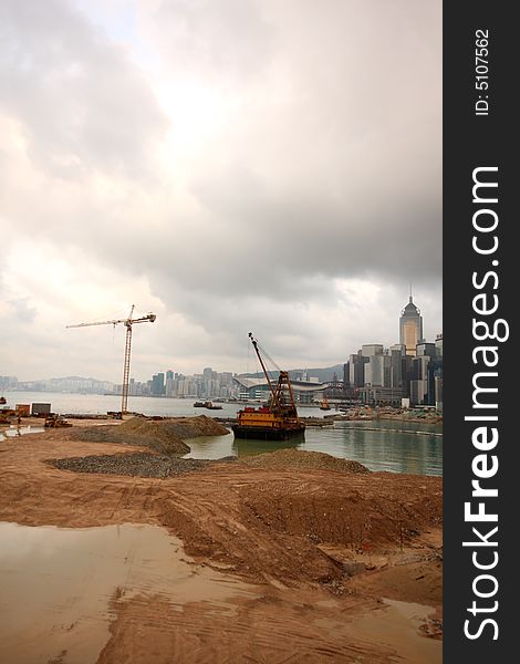 A photograph of Hong Kong Land Reclaimation