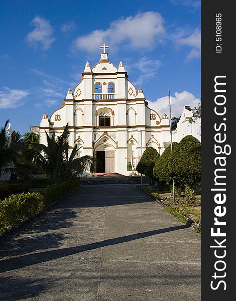 Santo domingo church in basco island, batanes, philippines