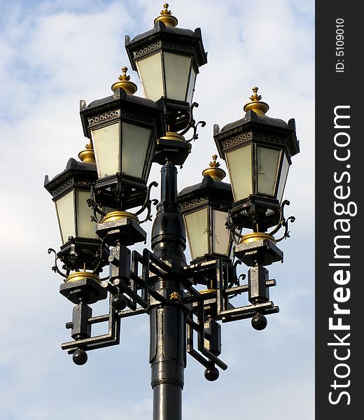 Old Black Street Lamp