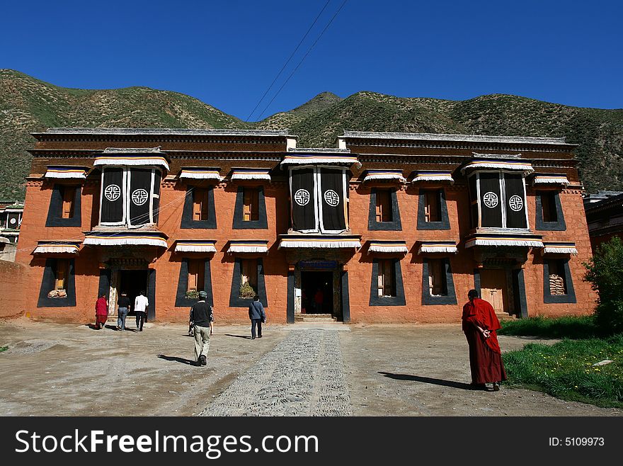 Labolengsi Temple(Labrang Monastery) is located Gansu, China.