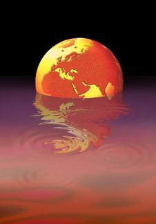 Floating Globe Stock Image