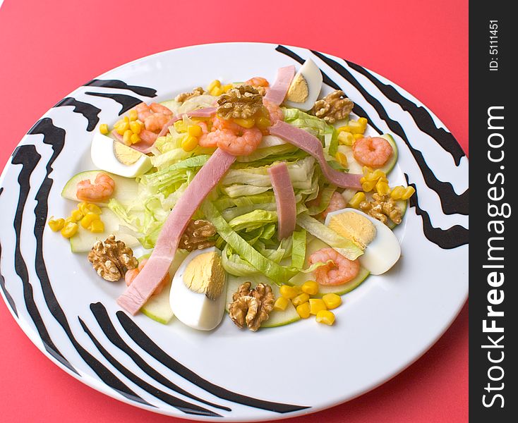 A mediterranean salad for restaurant