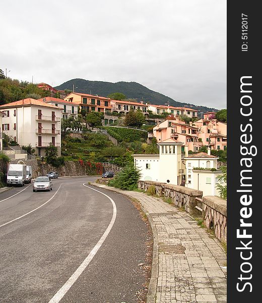 Italy. Riomaggiore. Ligurian sea coast.