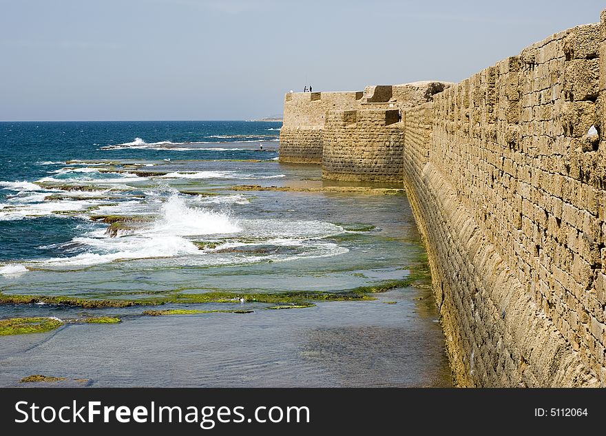 Old sea walls of Old Akko