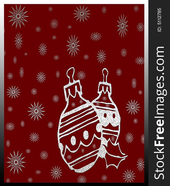 Festive background with silver designs. Festive background with silver designs
