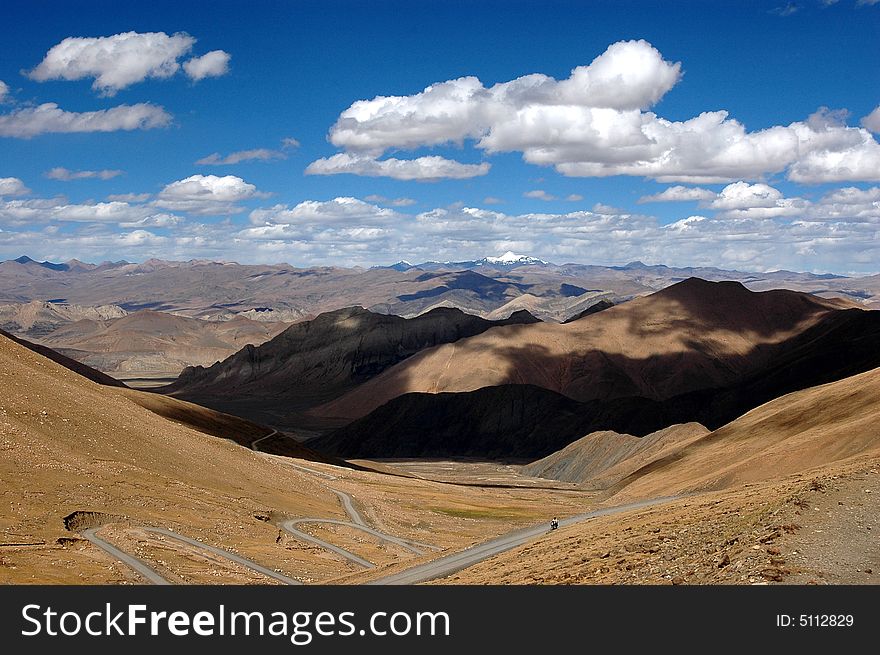 The aerial view of the Tibet plateau, the Himalayas mountain. The aerial view of the Tibet plateau, the Himalayas mountain.
