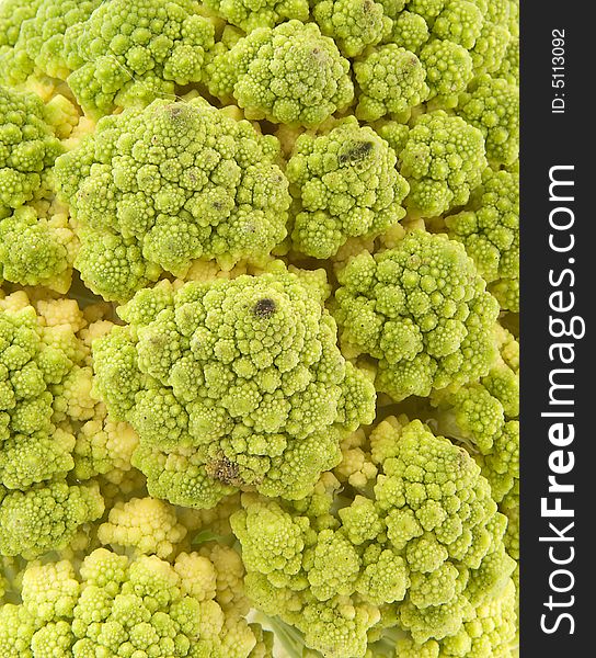Green broccoli on the whole frame