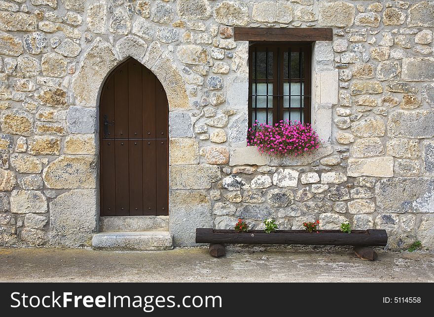 Basque Country traditional house wall