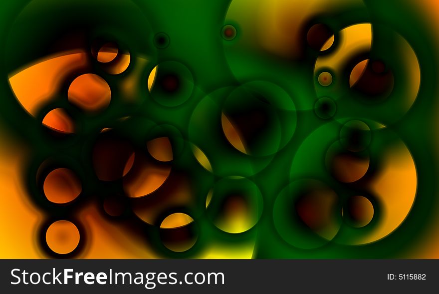 A abstract background image made up of colourful circles. A abstract background image made up of colourful circles.