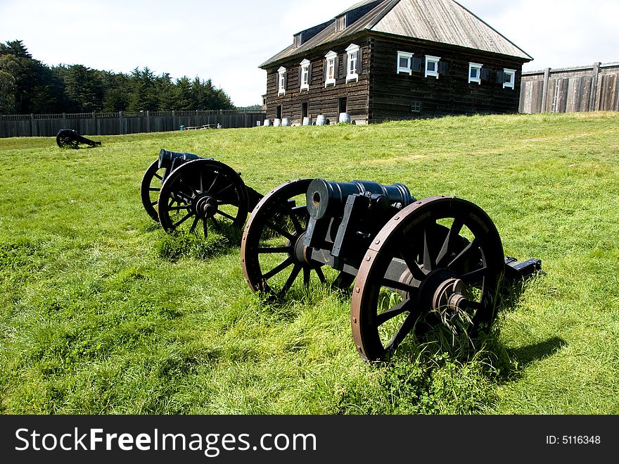 Picture of Cannons at Fort Ross