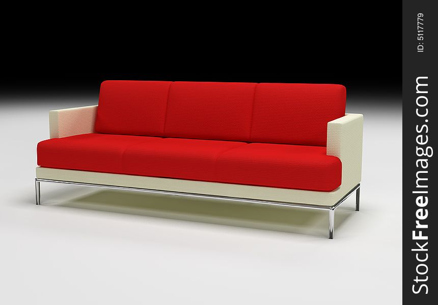 Red sofa