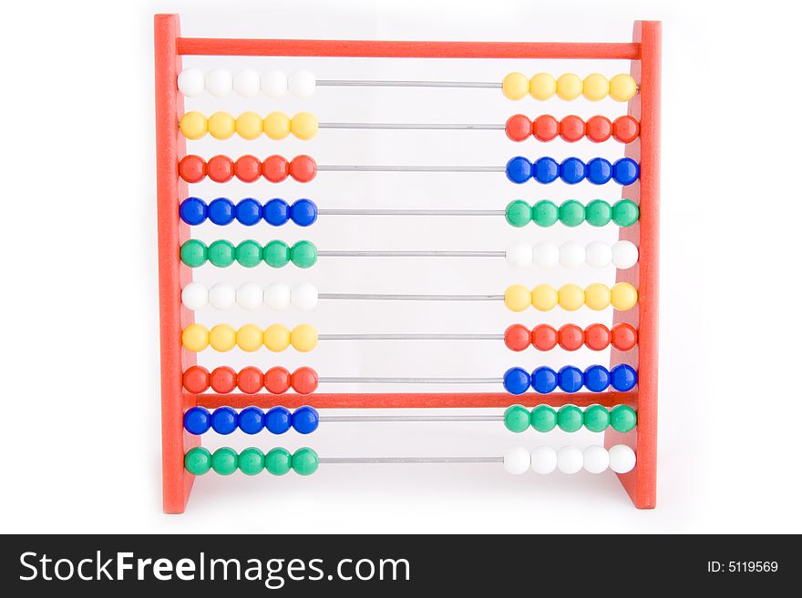 Abacus for children on a white background