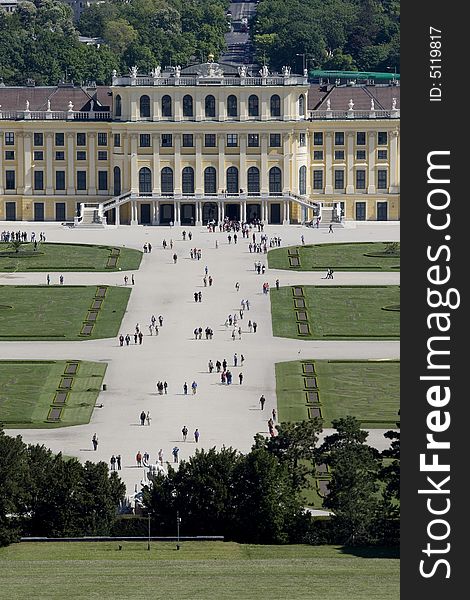 Schoenbrunn Palace, Vienna, is a historical landmark of Austria