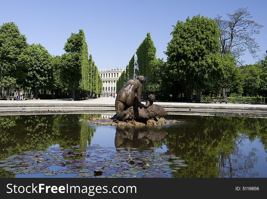 Schoenbrunn Palace, Vienna, is a historical landmark of Austria