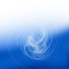 Blue Mood Smoke Swirl Stock Photo