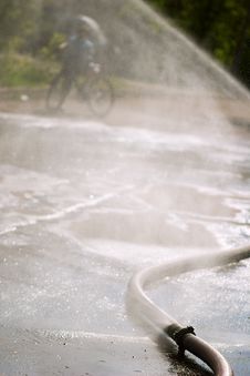 Joy, Entertainment Of Cycling In A Mist Royalty Free Stock Image Joy, Entertainment Of Cycling In A Mist Royalty Free Stock Image
