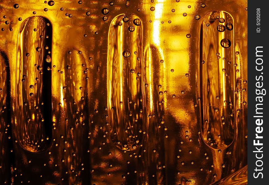 Abstract detail from plastic bottle