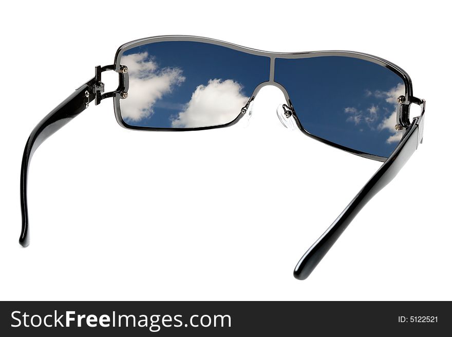 Sun-glasses isolated over a white background