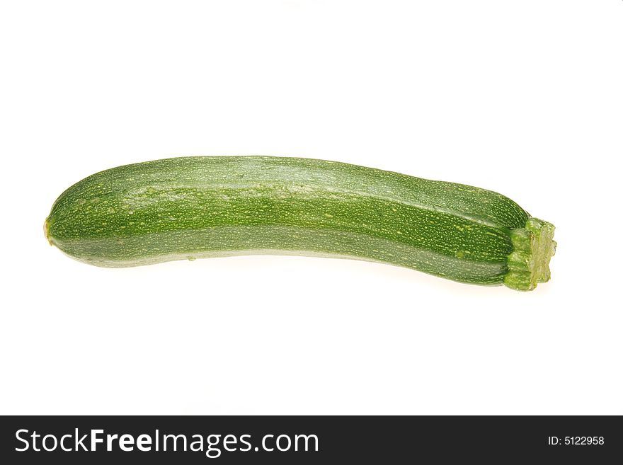 Courgette isolated on a white background