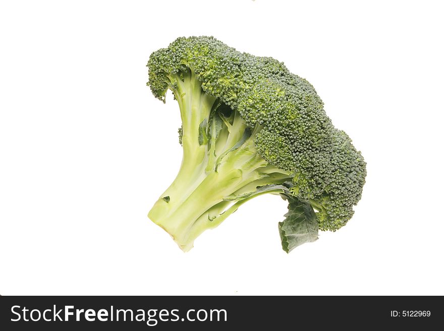 Broccoli On White