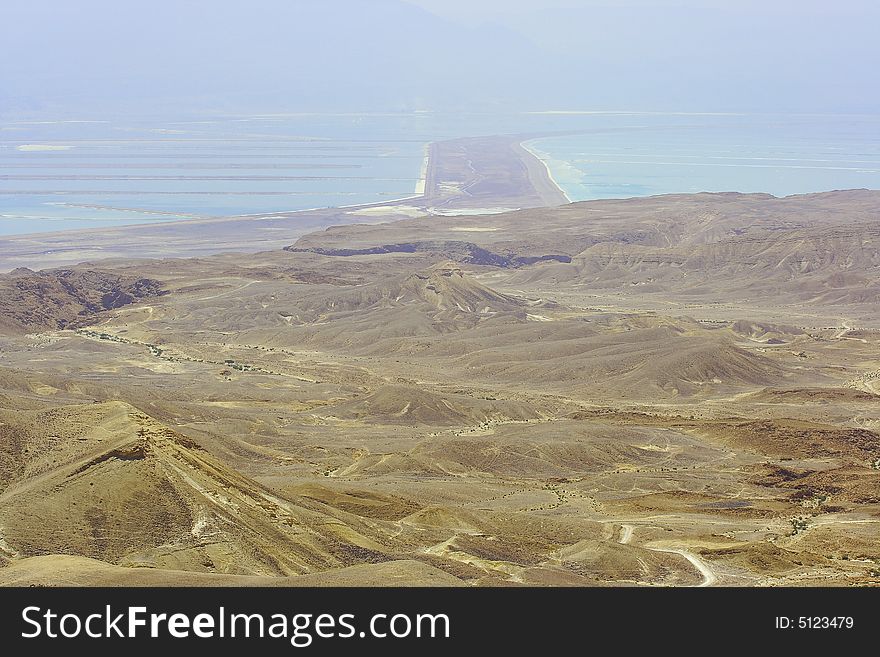 Judean desert and Dead sea