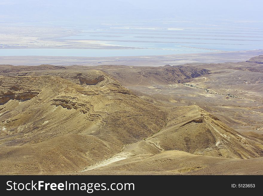 Judean desert and Dead sea