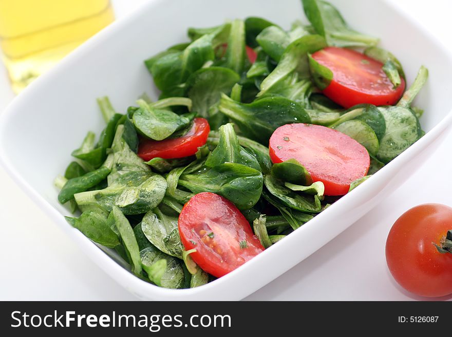Fresh green Salad with tomatoes. Fresh green Salad with tomatoes