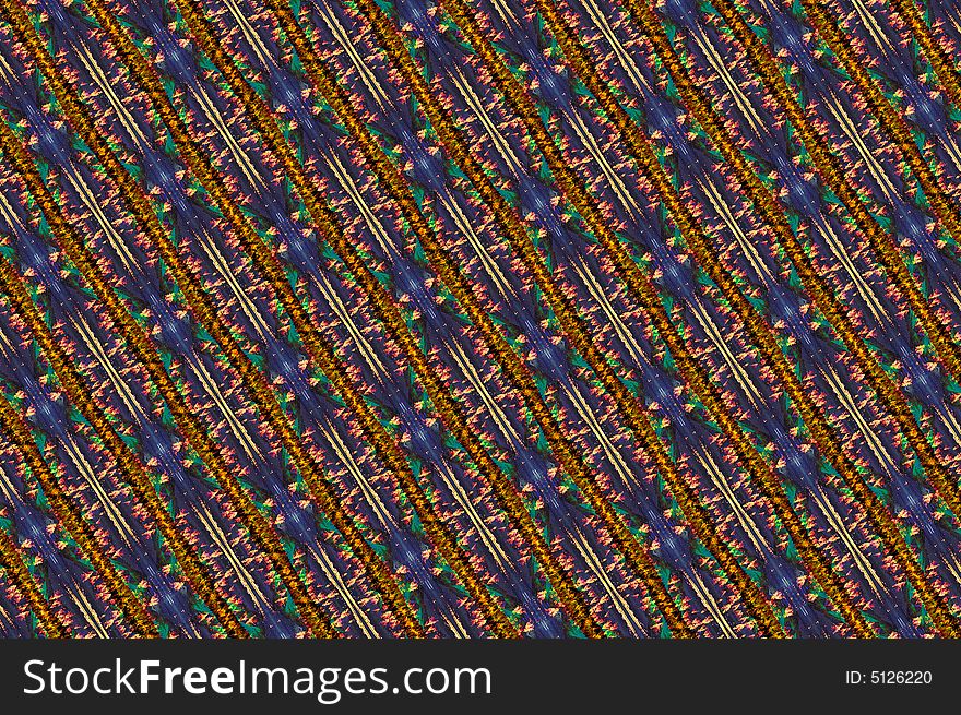 Abstract multicolor figure with patterns. Illustration. Abstract multicolor figure with patterns. Illustration.