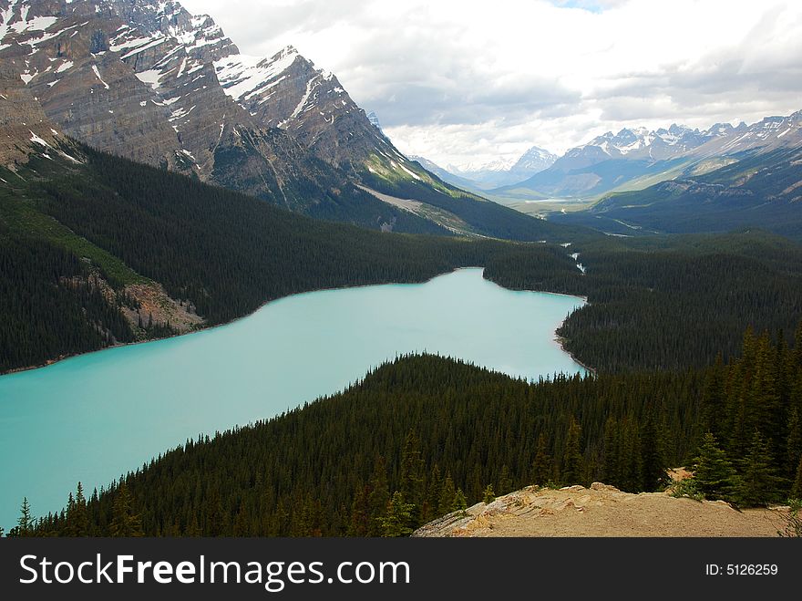 Peyto Lake view in Banff national park