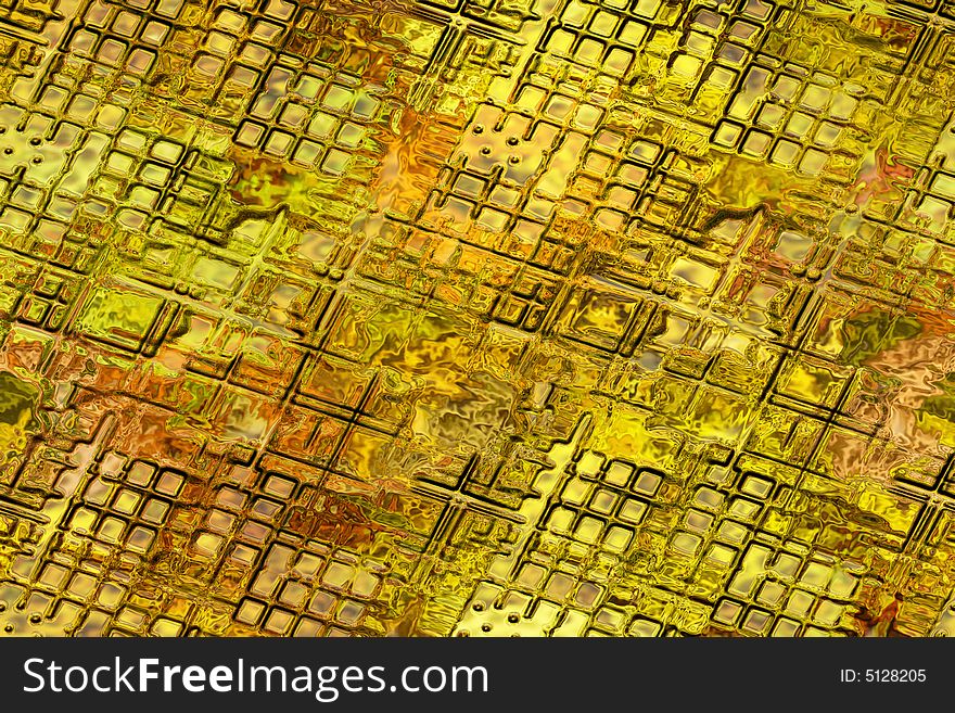 Abstract Grunge Gold Background