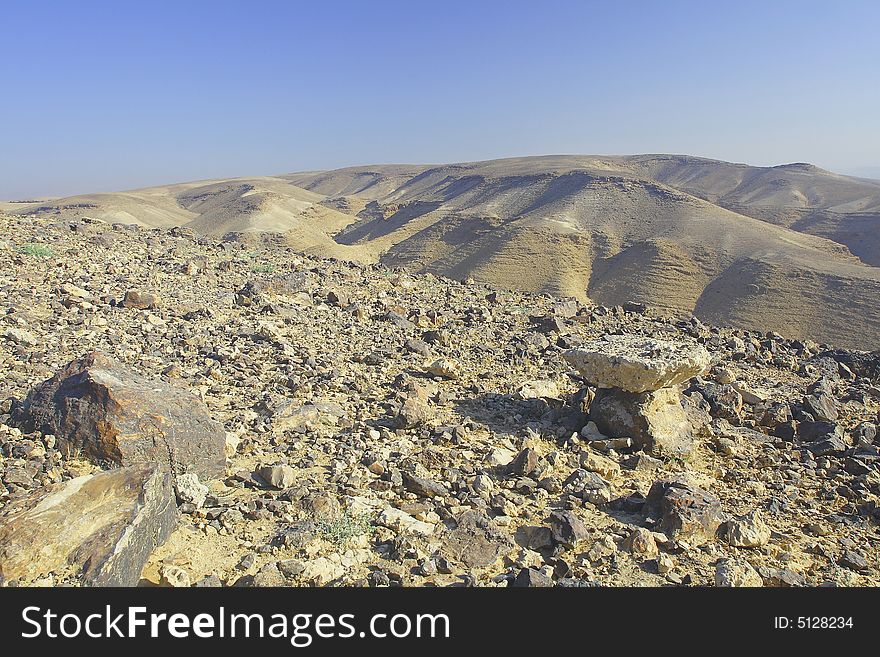 Hills and stones of Judean desert