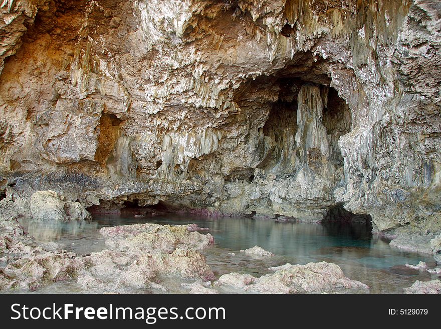 Avaiki pool - once a pool reserved for royals only. Niue Island. Avaiki pool - once a pool reserved for royals only. Niue Island