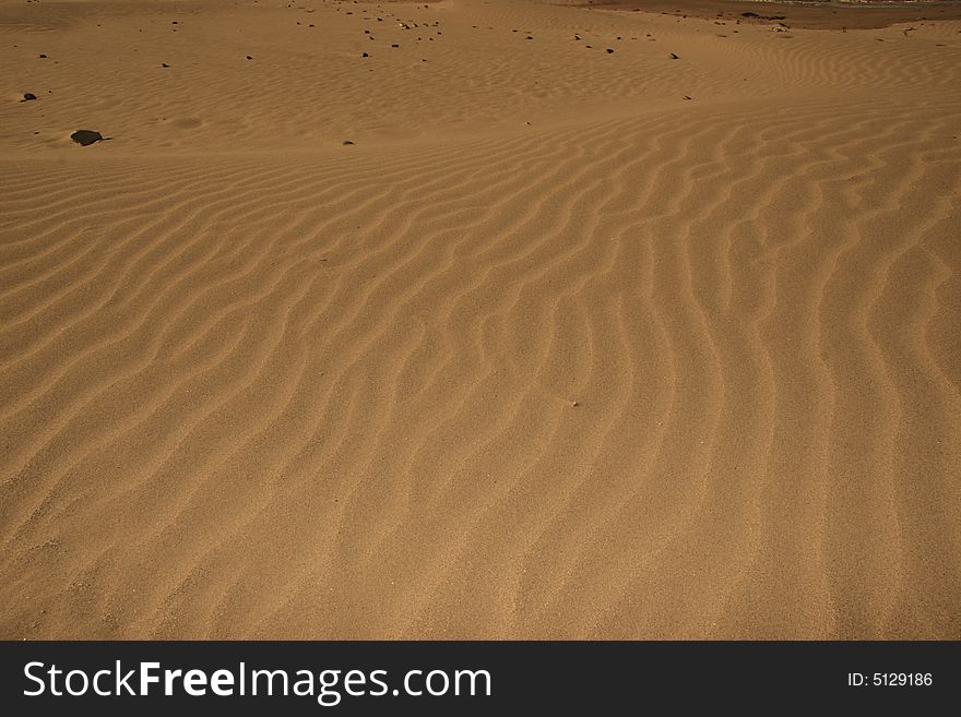 A rippled sandy beach in county kerry ireland. A rippled sandy beach in county kerry ireland