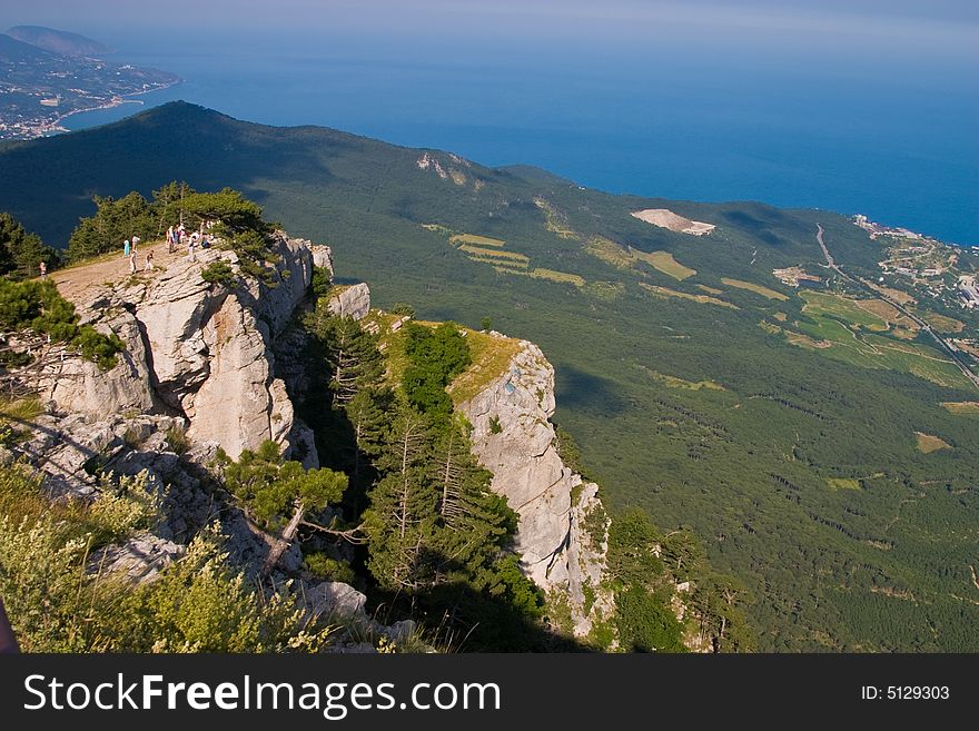 Nature series: Ukraine, Crimea mountain, top view