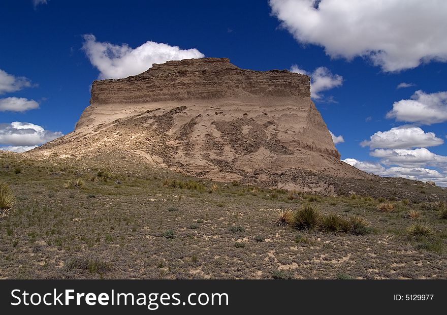 One of the Pawnee Buttes of the Eastern Colorado plains. One of the Pawnee Buttes of the Eastern Colorado plains.