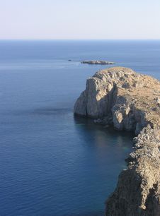 Lindos Bay In Rhodes Royalty Free Stock Images Lindos Bay In Rhodes Royalty Free Stock Images