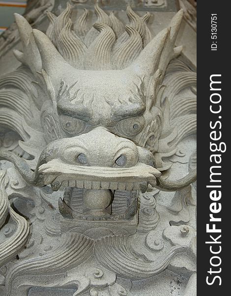 Dragon Head Carving