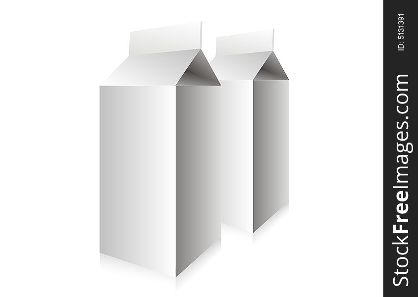 Nice vector illustration of milk box. Nice vector illustration of milk box