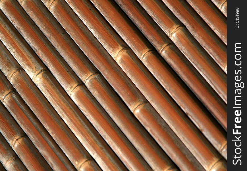 Bamboo pattern on a diagonal