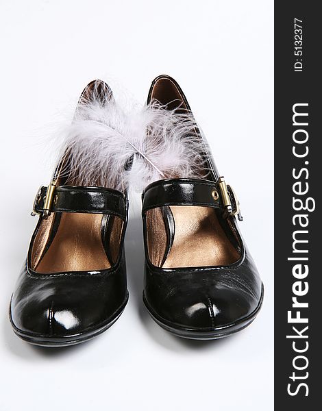 Female Black Varnished Shoes