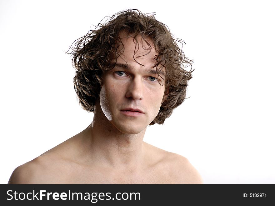 Young Male Model Pose for a Portrait Session