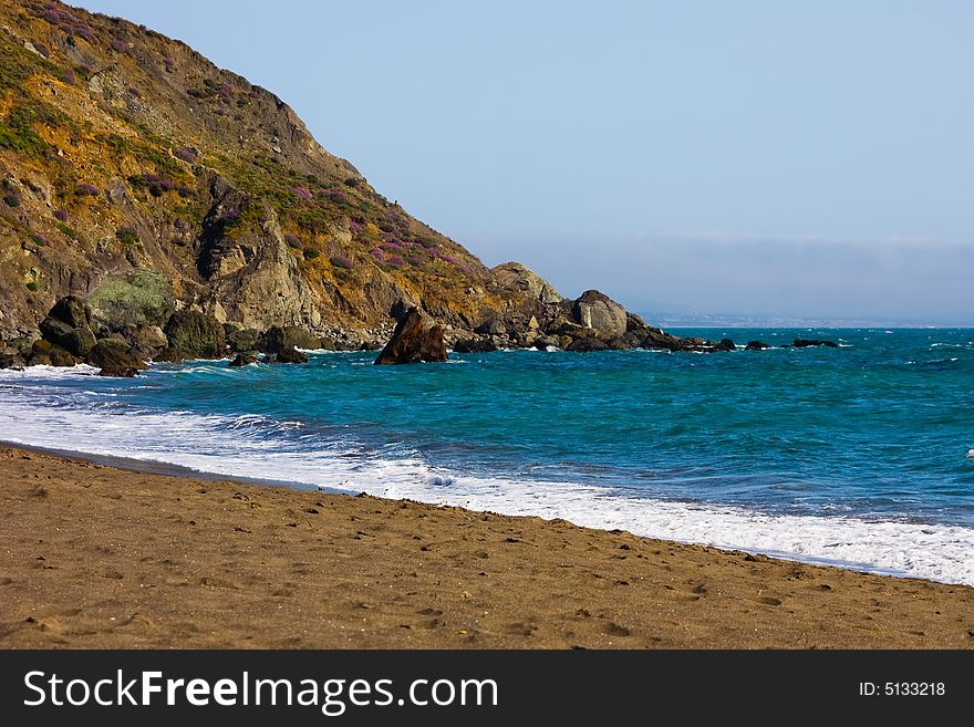 Beach in Northern California near Bay Area